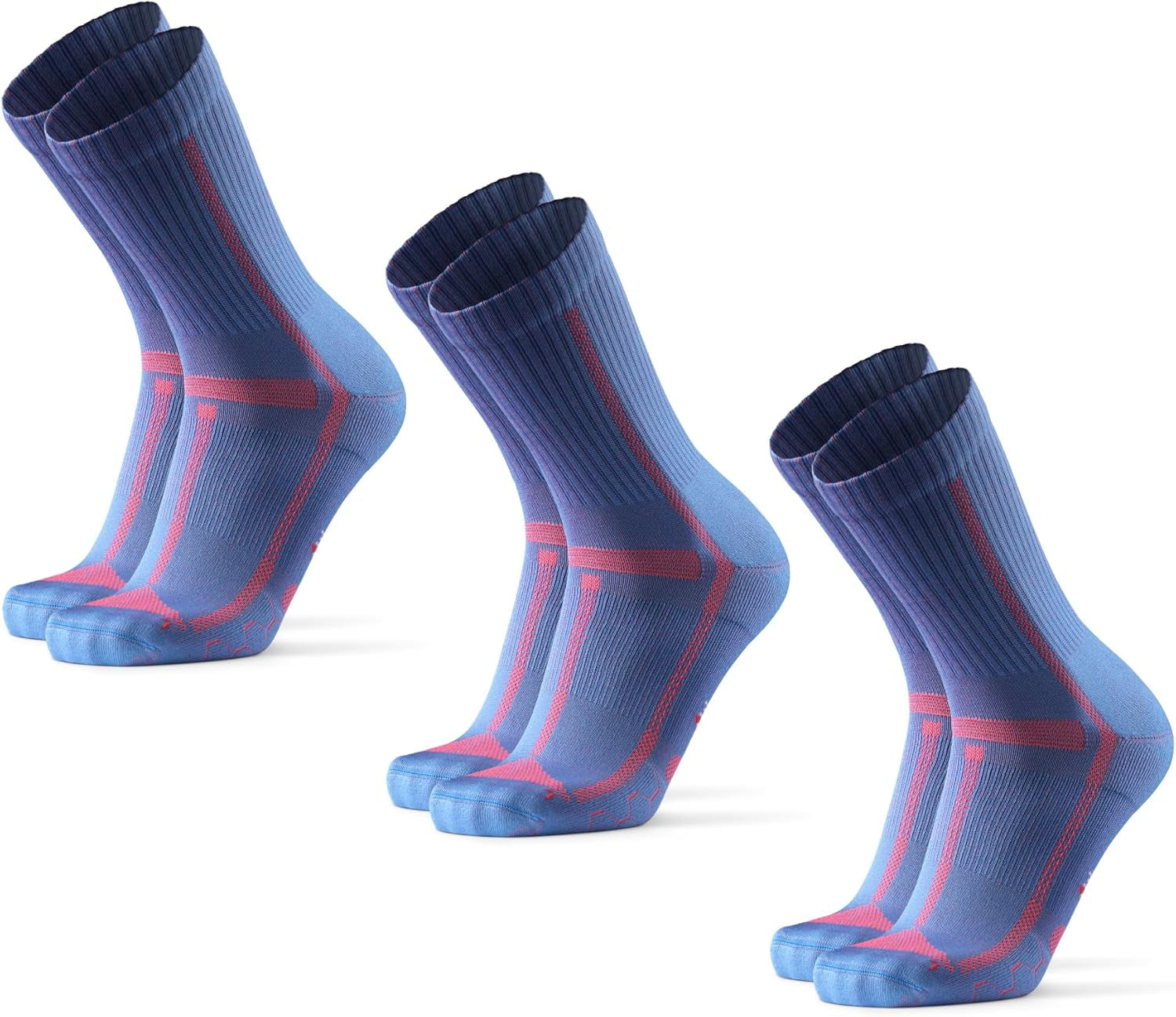 Ultra-Comfort Crew Running Socks, Performance Socks, Men & Women - 3 or 5 Pack