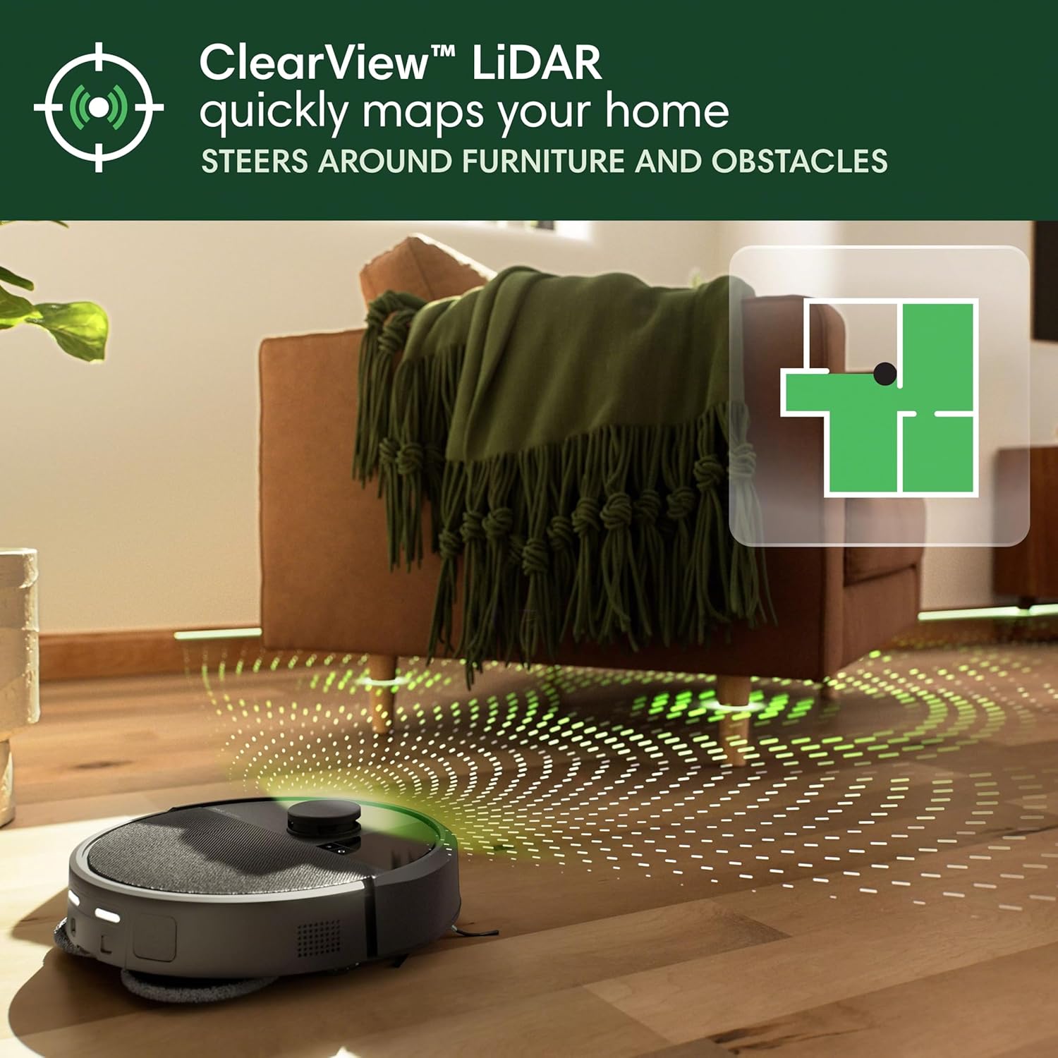Roomba plus 405 (G181) 2In1 Vacuum & Mop Robot with Autowash Dock - Dual Spinning, Smart & Fast Mapping, Ideal for Pet Hair, Self-Empties 75 Days, Intense Suction, Pad Washing & Drying