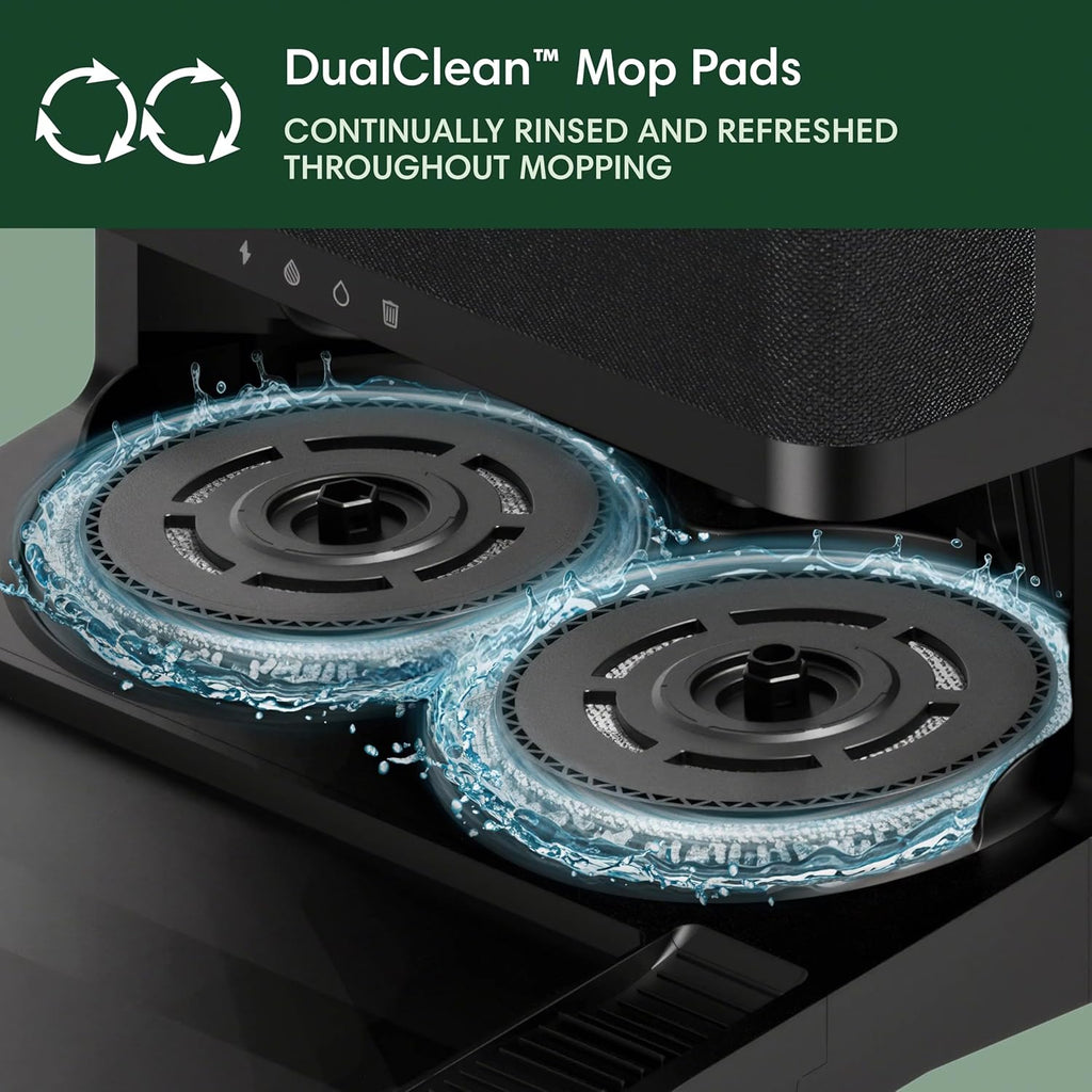 Roomba plus 405 (G181) 2In1 Vacuum & Mop Robot with Autowash Dock - Dual Spinning, Smart & Fast Mapping, Ideal for Pet Hair, Self-Empties 75 Days, Intense Suction, Pad Washing & Drying