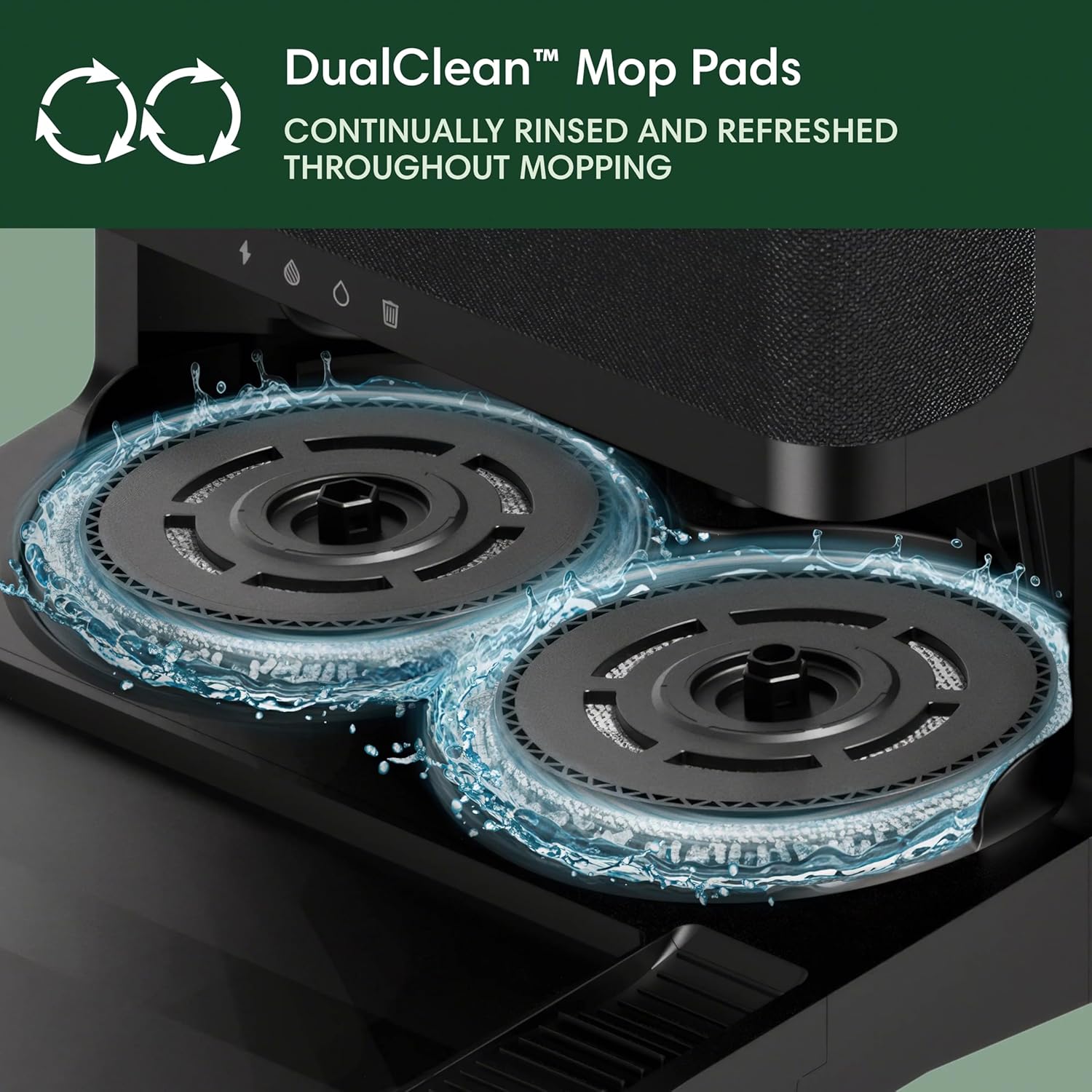 Roomba plus 405 (G181) 2In1 Vacuum & Mop Robot with Autowash Dock - Dual Spinning, Smart & Fast Mapping, Ideal for Pet Hair, Self-Empties 75 Days, Intense Suction, Pad Washing & Drying