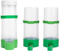 Bird Feeder, Bird Water Dispenser for Cage, 2PCS Automatic Bird Water Feeder with 1PCS Food Feeder for Cage Pet Parrot Budgie Lovebirds Cockatiel (2Pcs 90Ml + 1Pcs 150Ml)